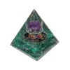 Piramida orgonitowa - Ametyst i malachit Metatron