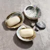 Naturalna Mydelniczka PIĘKNA Muszla Abalone 13-14 cm + Mydło szare MILO