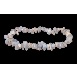 Bransoletka Niebieskie Chalcedonowe kawalki 5-8mm 18cm