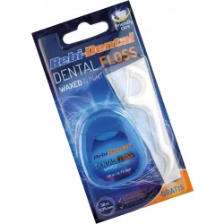 Rebi-dental nić dentystyczna miętowa 50m GRATIS! 3 nicio-wykałaczki