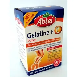 Abtei Gelatine żelatyna w proszku Wit. C 400g + MSM WISH