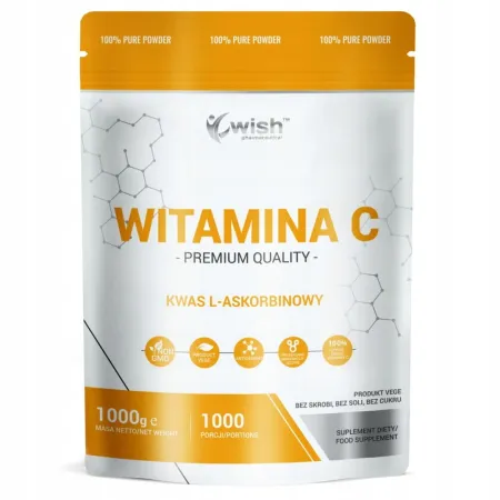 Wish Pharmaceutical Witamina C (kwas L-askorbinowy) 1 kg – suplement diety
