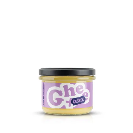 Ghee+ Masło klarowane - Czosnek 220ml