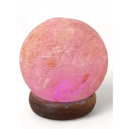 Himalajska lampa solna kula USB 9cm