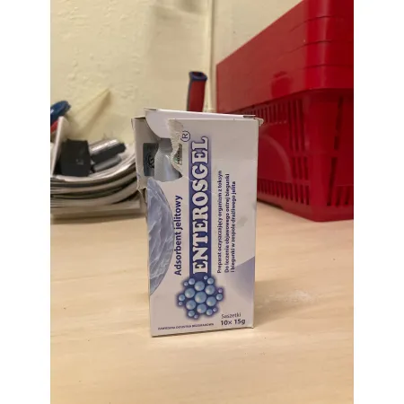 Enterosgel 10 saszetek x 15 g – wyrób medyczny – USZKODZONE OPAKOWANIE