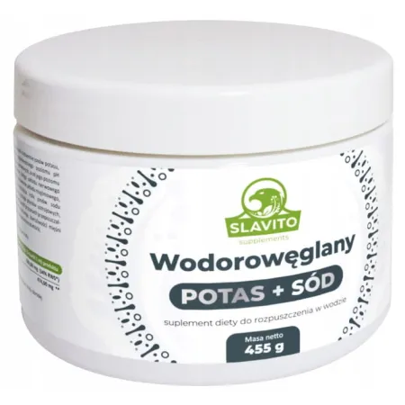 Suplement diety Slavito Potas + Sód Wodorowęglany 455 g