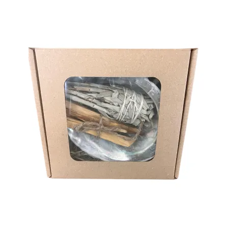 Zestaw prezentowy Palo Santo + Biała Szałwia + Muszla abalone