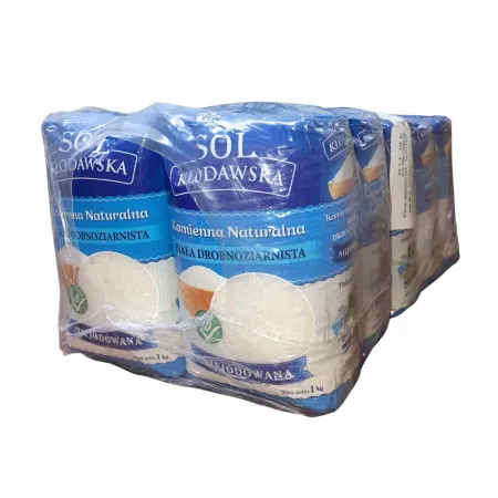 10 x Sól kamienna kłodawska biała drobnoziarnista 1kg NIEJODOWANA (10kg)